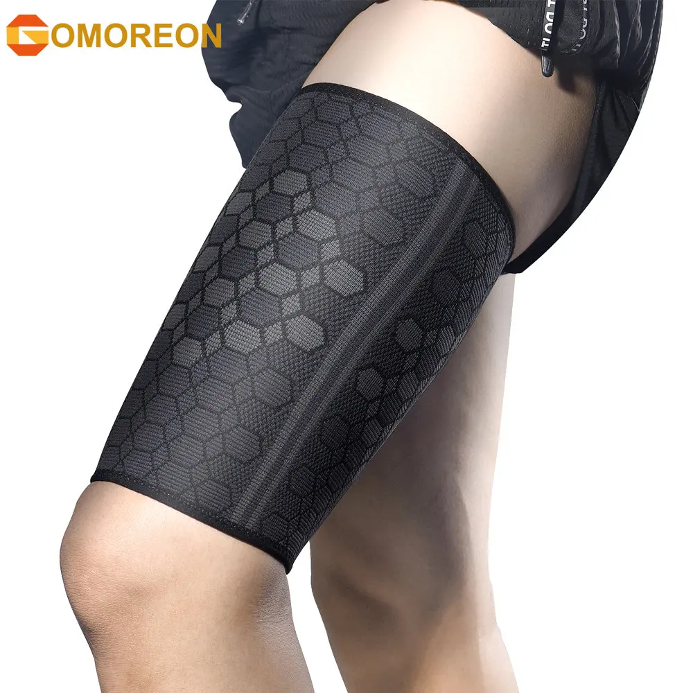 Cycling Quads - GOMOREON 1Pcs Thigh Compression Sleeves –