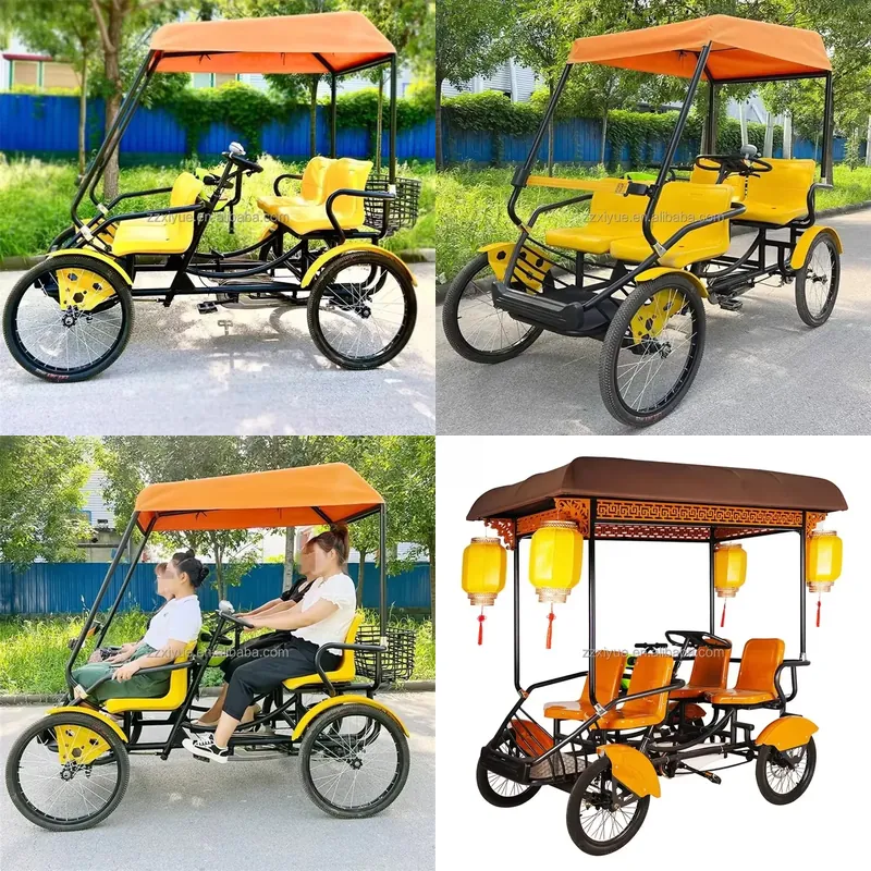 Cycling Quads - Stable Four Seat Family Bike for