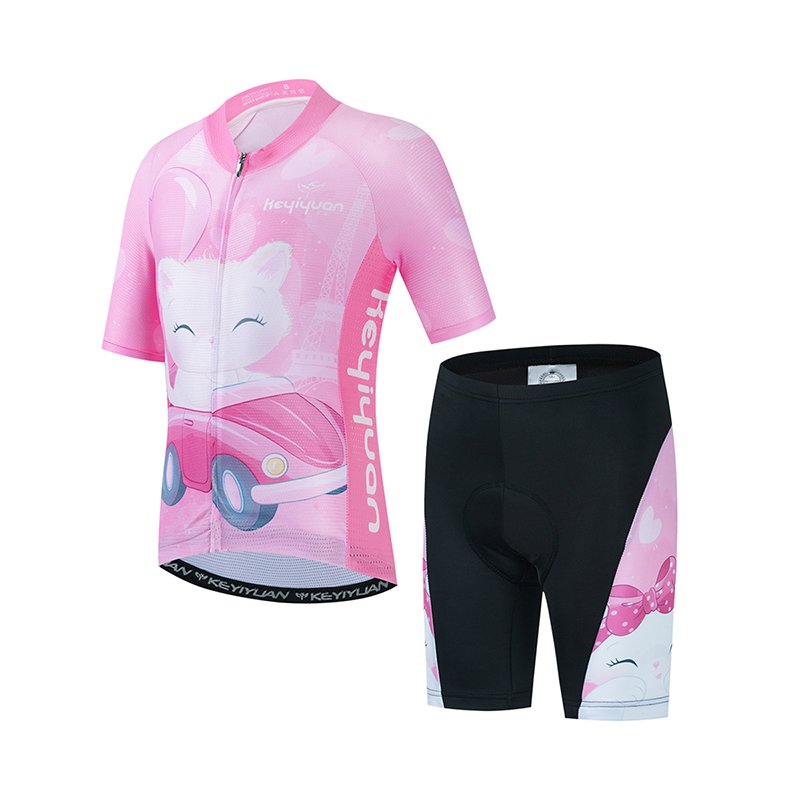 Cycling Gear Kids - KEYIYUAN Kids Road Cycling Jersey Set