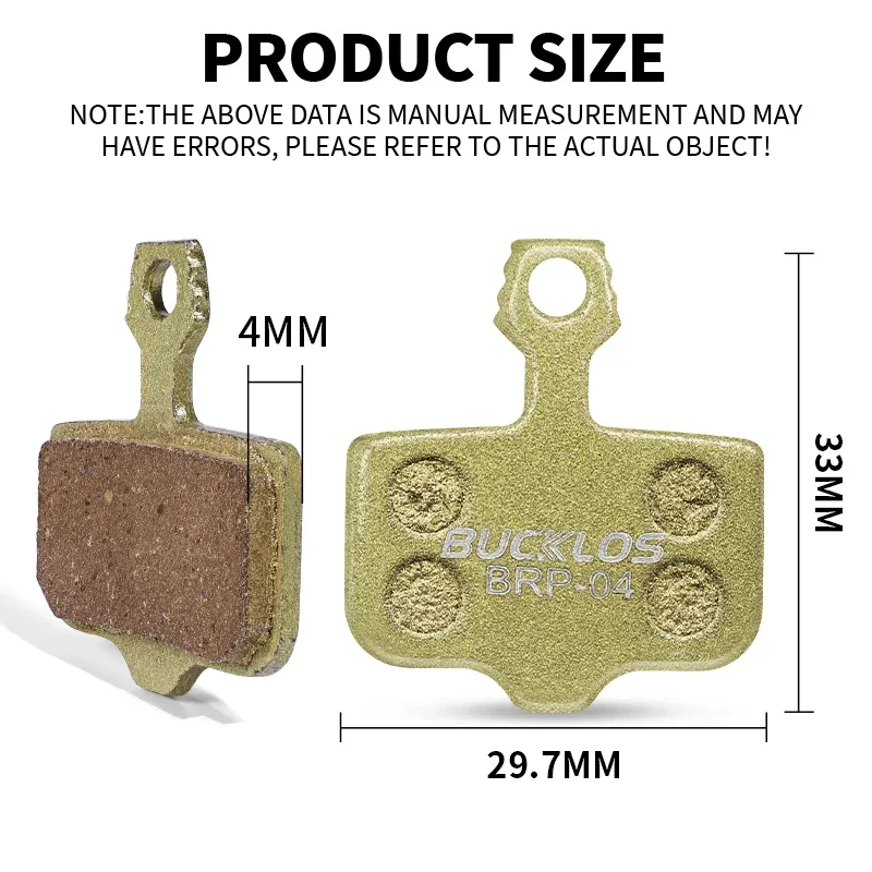 BUCKLOS MTB Disc Brake Pads fo - огляд і ціна Ykyw Cycling Gear