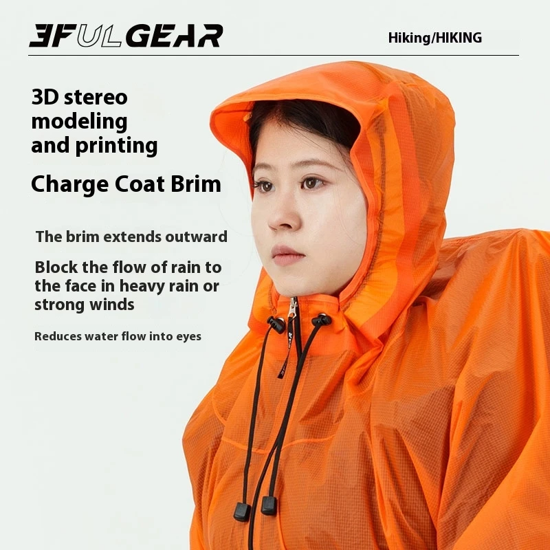 3F UL GEAR Zipper Raincoat 15D - огляд і ціна Cycling Gear Rain