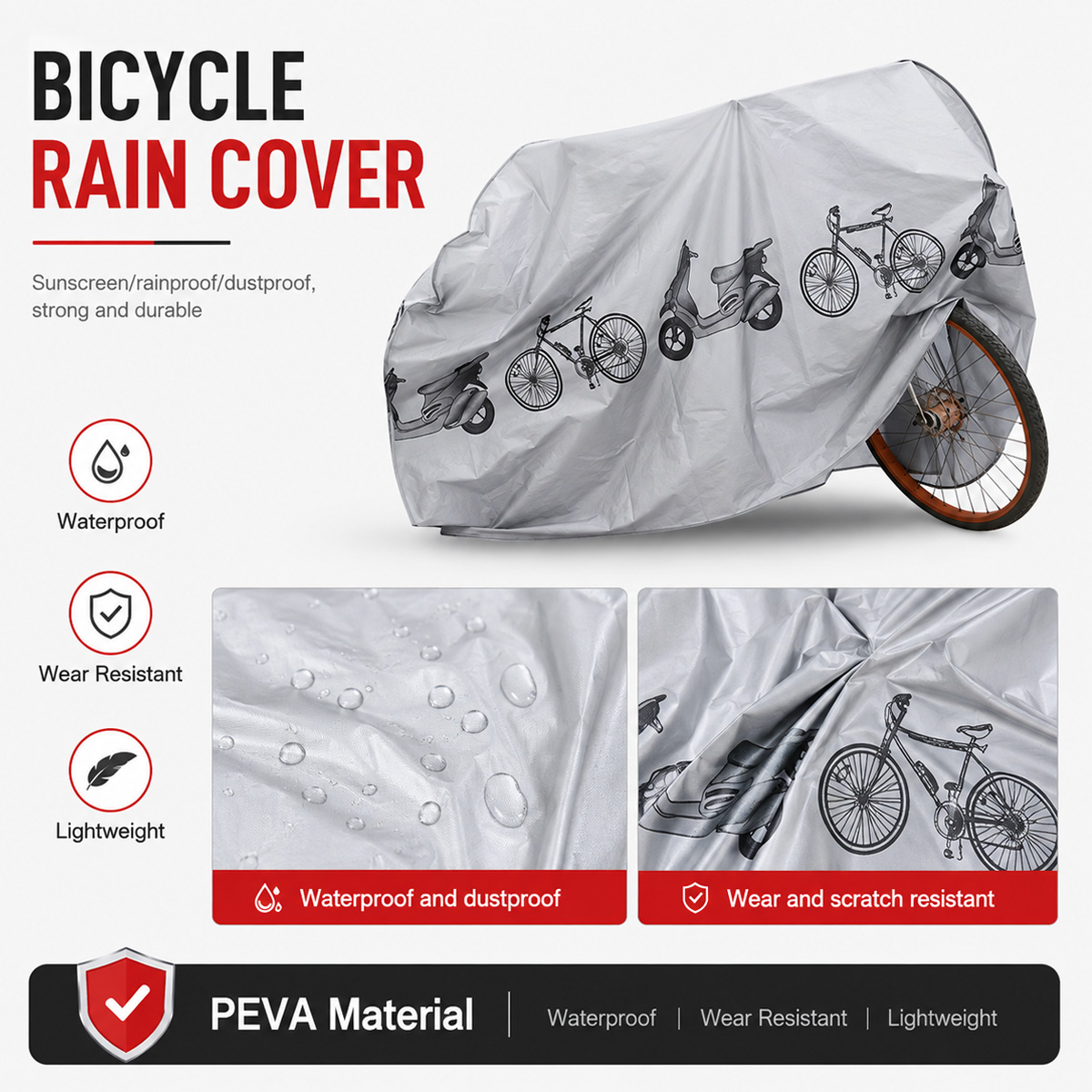 PINMOAP Universal Bicycle Rain - огляд і ціна Cycling Gear Rain