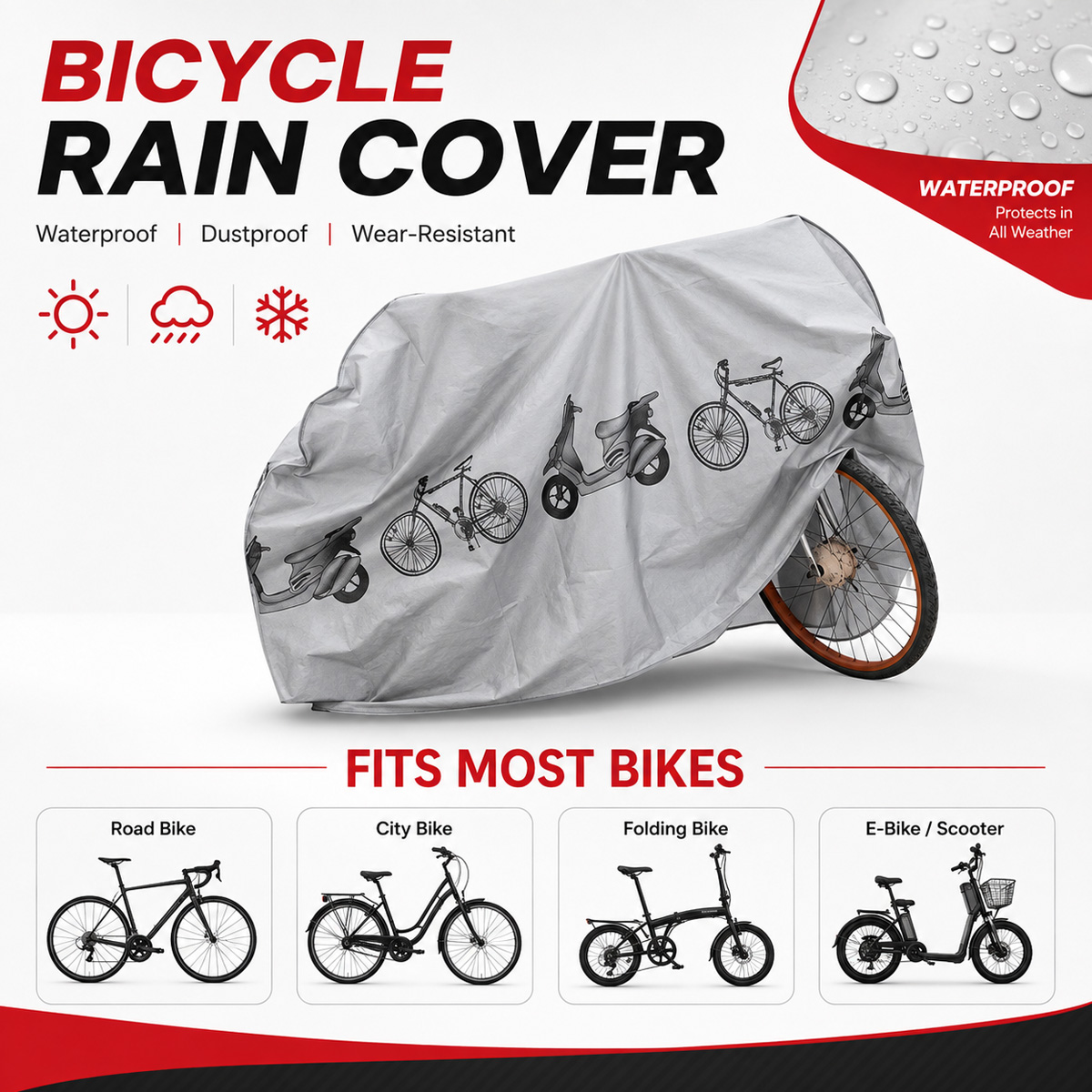 PINMOAP Universal Bicycle Rain - огляд і ціна Cycling Gear Rain