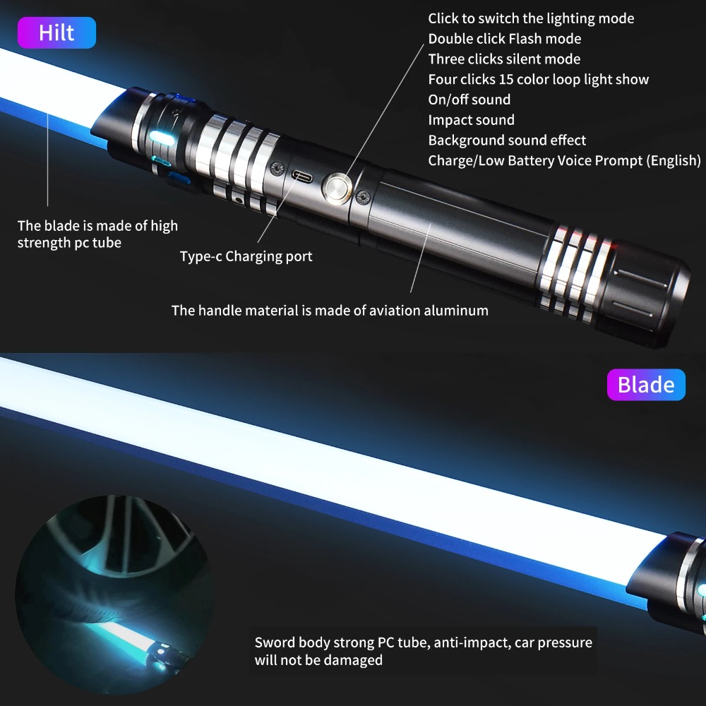 UU-Color LED Light Saber Alumi - огляд і ціна Cycling Quads