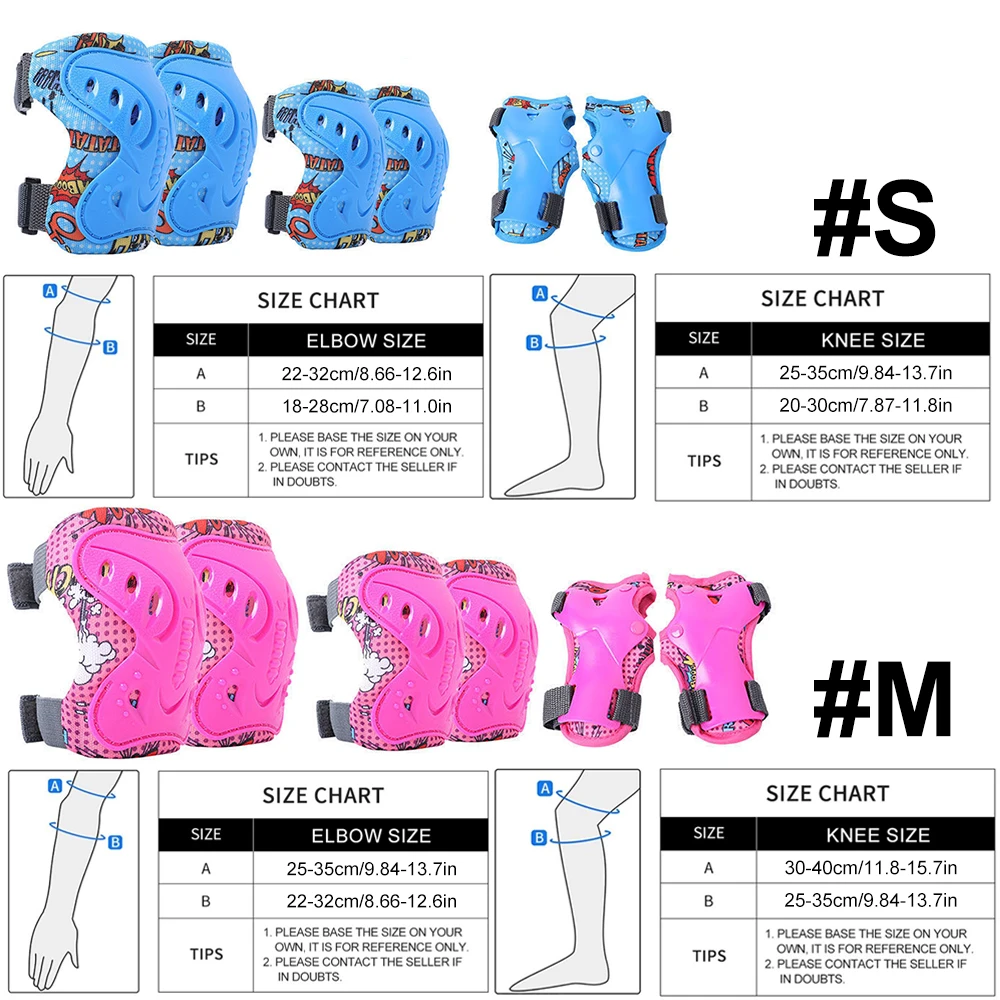 6Pcs Kids 3-12 Years Knee Elbo - огляд і ціна Cycling Gear Kids