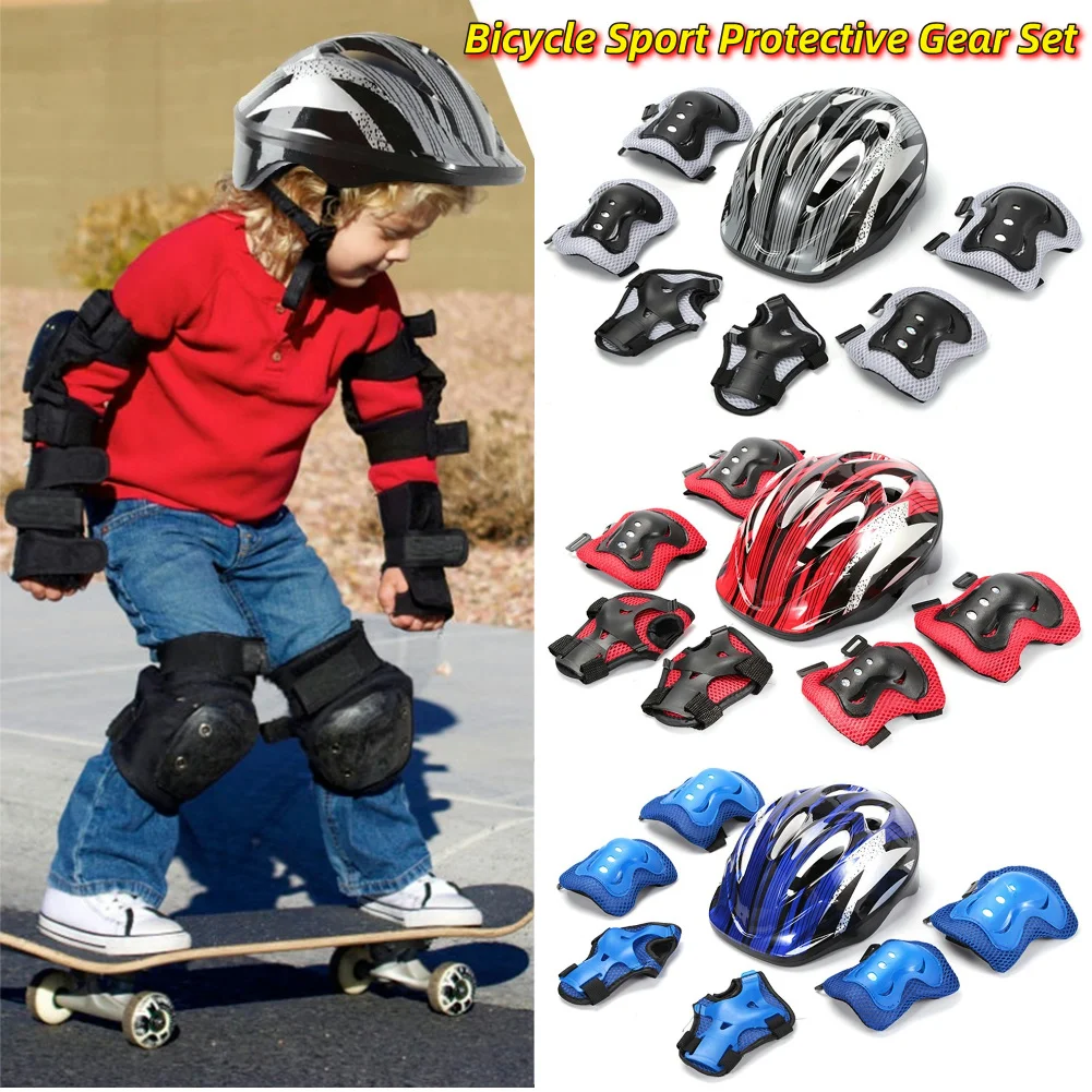 7Pcs Bicycle Sport Protective  - огляд і ціна Cycling Gear Kids