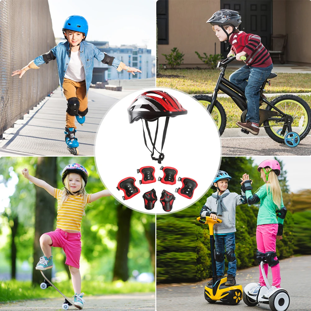 7Pcs Bicycle Sport Protective  - огляд і ціна Cycling Gear Kids